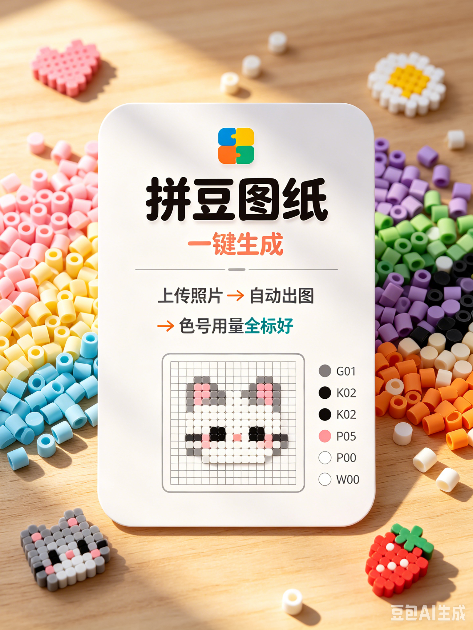 拼豆图案生成器