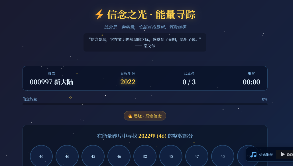 信念之光能量寻踪
