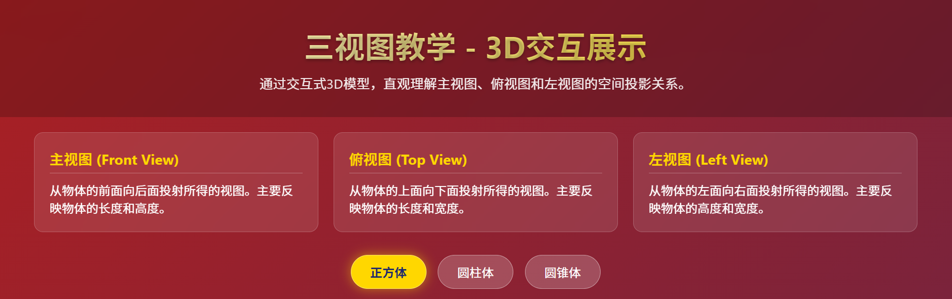 三视图教学！