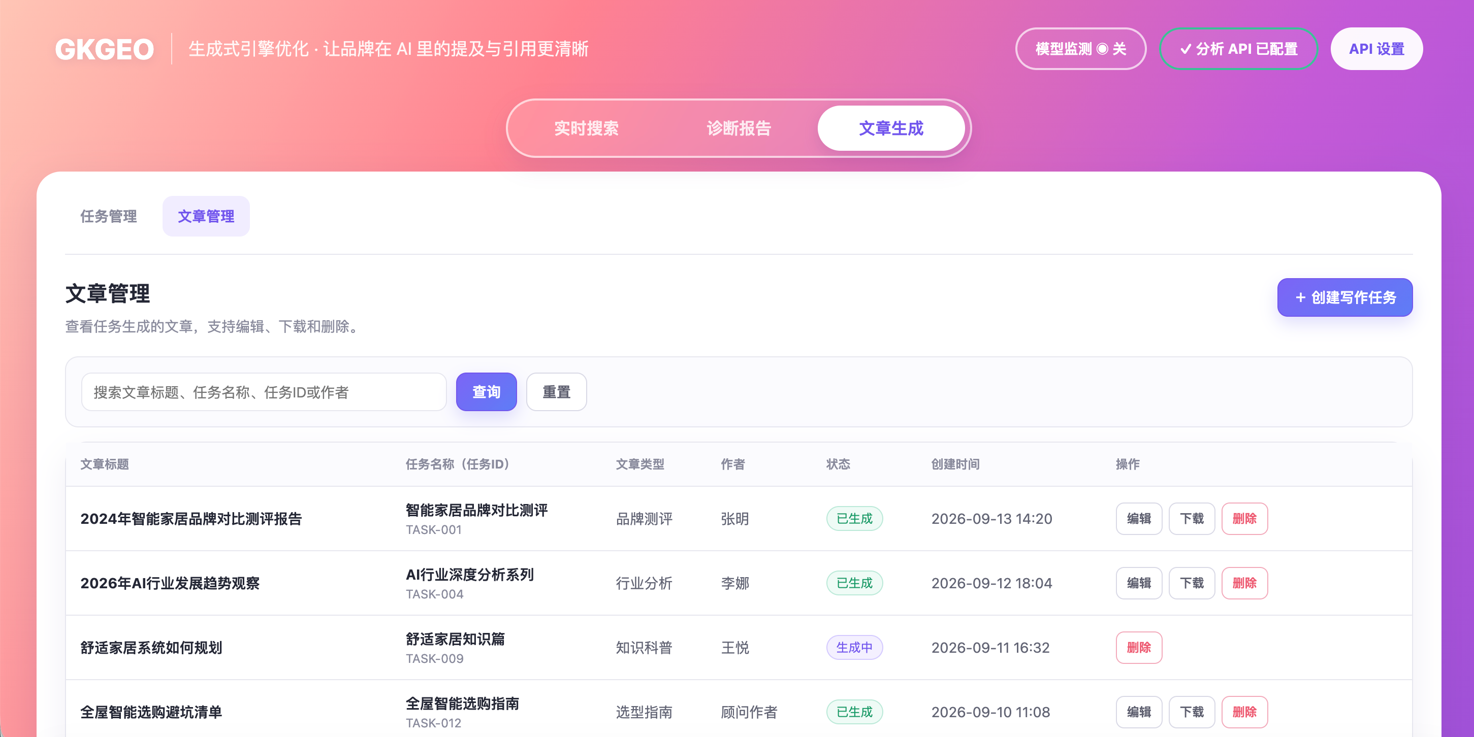 GEO生文工具